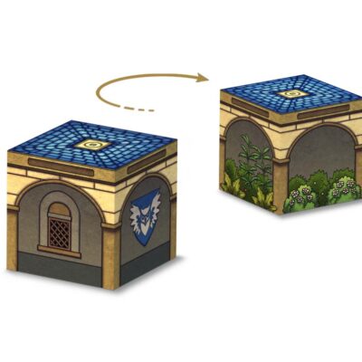 Salón con jardines reales